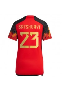 Fotbalové Dres Belgie Michy Batshuayi #23 Dámské Domácí Oblečení MS 2022 Krátký Rukáv